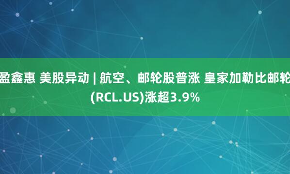 盈鑫惠 美股异动 | 航空、邮轮股普涨 皇家加勒比邮轮(RCL.US)涨超3.9%
