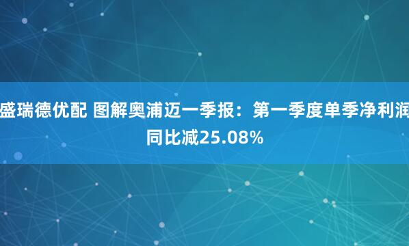 盛瑞德优配 图解奥浦迈一季报：第一季度单季净利润同比减25.08%