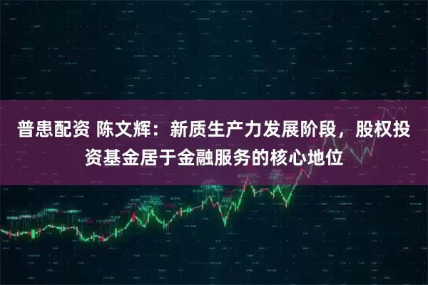 普患配资 陈文辉：新质生产力发展阶段，股权投资基金居于金融服务的核心地位