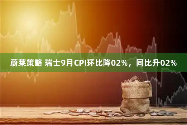 蔚莱策略 瑞士9月CPI环比降02%，同比升02%